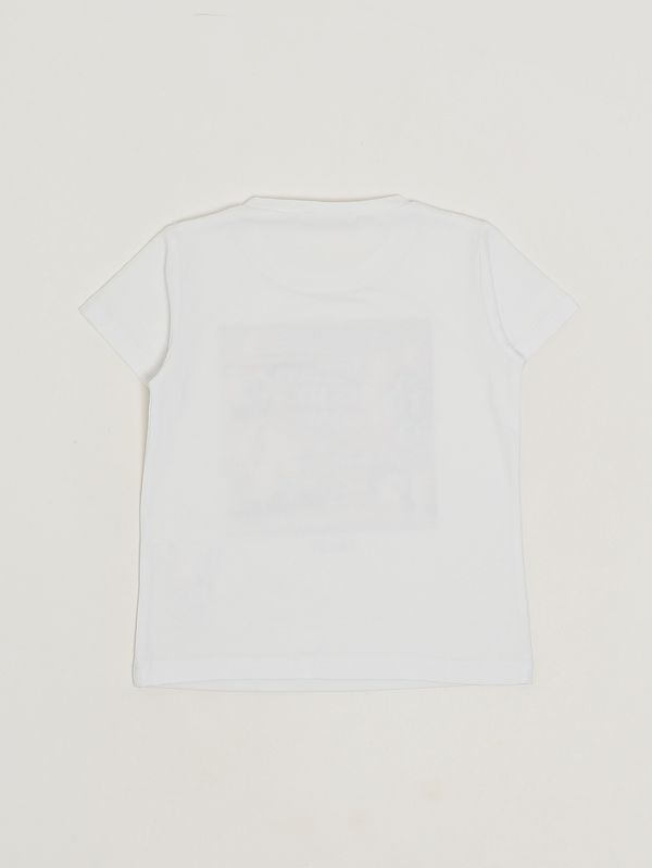 2. T-shirt bambina in cotone stretch Bianco Liu Jo ka6128js003