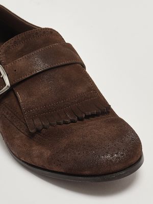 5. Mocassins homme Shanghai Laser en daim Cigare