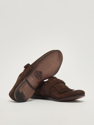 4. Mocassins homme Shanghai Laser en daim Cigare