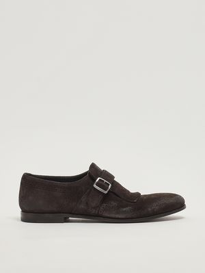 1. Mocassins homme Shanghai Laser en daim Tête de Maure