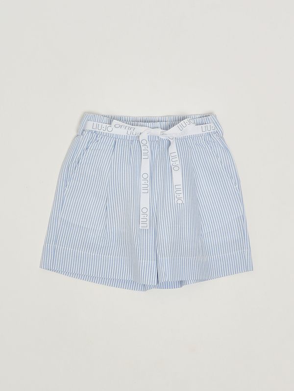 1. Girls' cotton shorts Blue Striped Liu Jo ka6031t340a