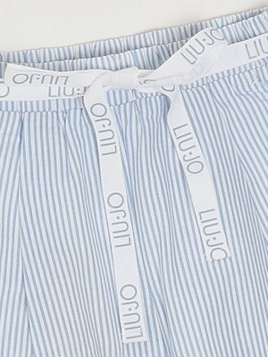 3. Girls' cotton shorts Blue Striped