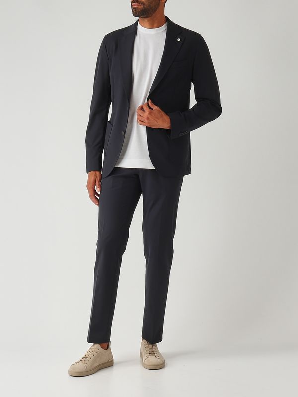 2. Pantalón para hombre Elton de tejido técnico elástico Azul marino L.B.M. 1911 843865206