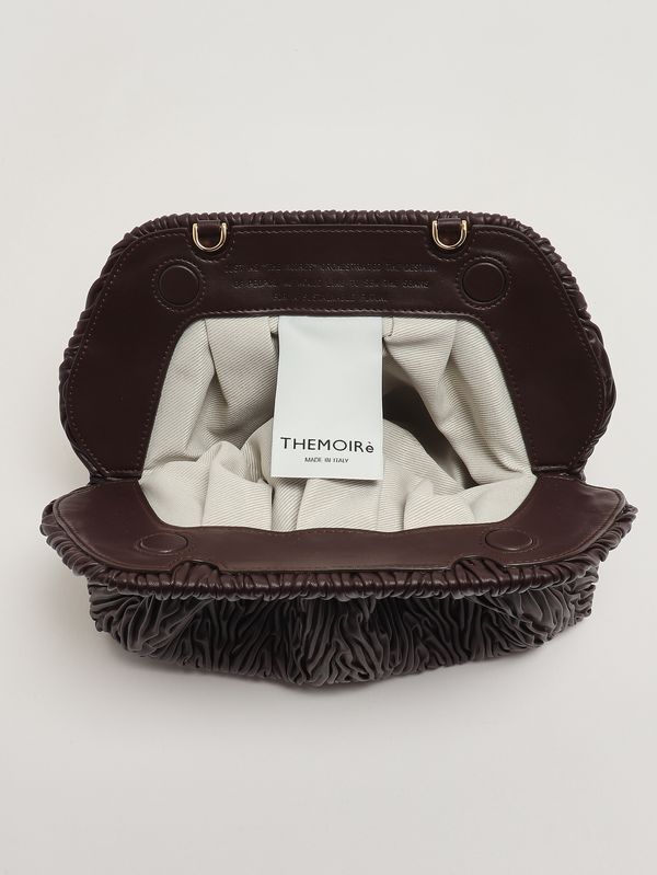 5. Bolso de mujer Bios de piel vegana Apple fruncida Ciruela con chocolate THEMOIRè 261wtmbm0ooaa
