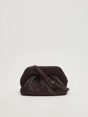 4. Bolso de mujer Bios de piel vegana Apple fruncida Ciruela con chocolate