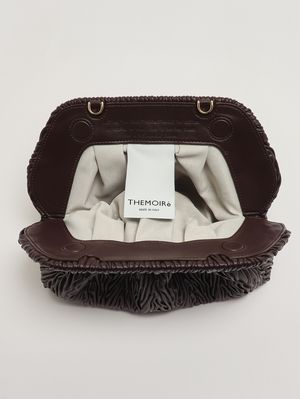 5. Bolso de mujer Bios de piel vegana Apple fruncida Ciruela con chocolate