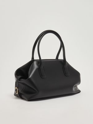 3. Tallia Trunk Damenhandtasche aus veganem Leder Tiefschwarz