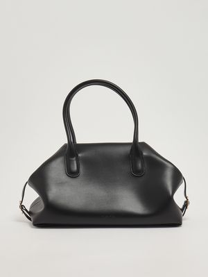 1. Tallia Trunk Damenhandtasche aus veganem Leder Tiefschwarz