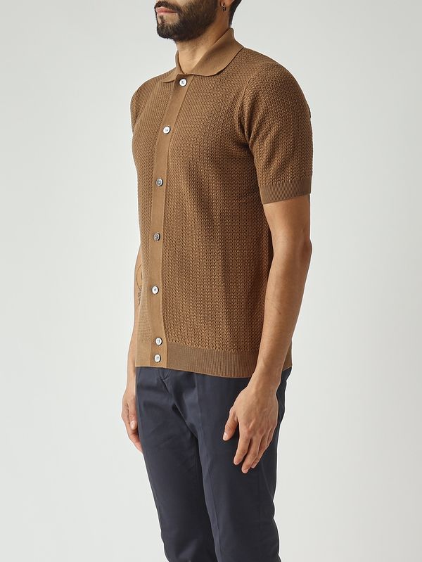 3. Camicia uomo in crêpe di cotone Biscotto Filippo de Laurentiis ca3mccr14l