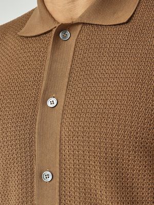 5. Camicia uomo in crêpe di cotone Biscotto