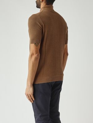 4. Camicia uomo in crêpe di cotone Biscotto