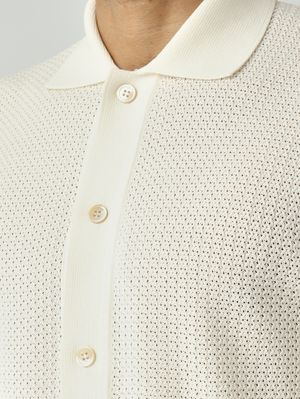 5. Men's cotton crêpe shirt Milk