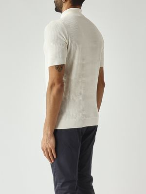 4. Men's cotton crêpe shirt Milk