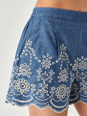 5. Amani Damen-Shorts aus Baumwolle Denim