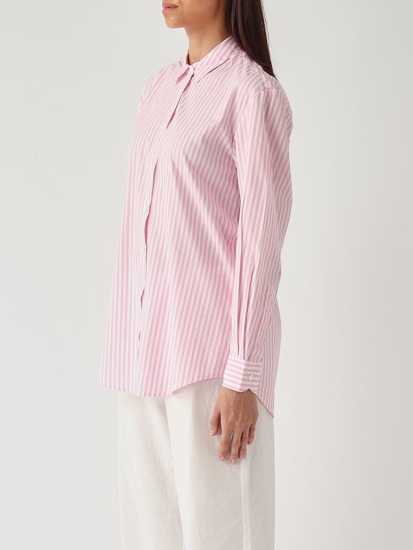 3. Damenbluse Brigitte aus Baumwolle Rosa MC2 Saint Barth brig001