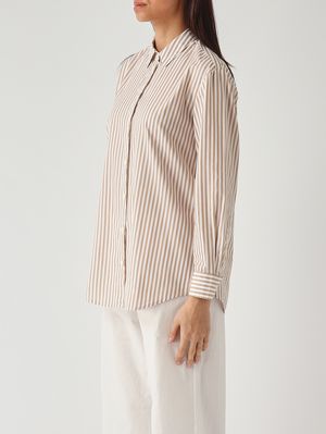 3. Camisa de mujer Brigitte de algodón Beige