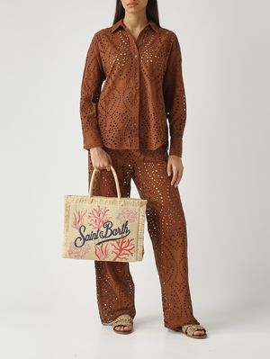 2. Chemise femme Cristal en coton Marron