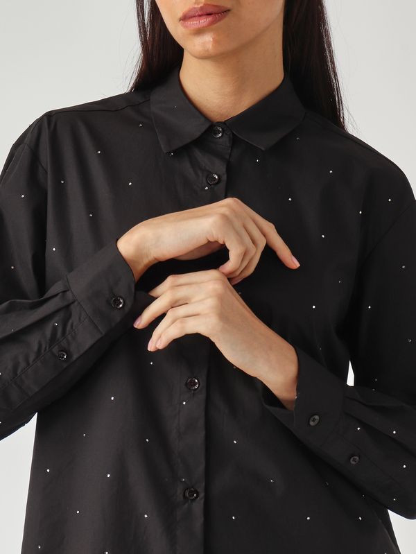 5. Camicia donna Meredith in cotone Nero MC2 Saint Barth mdh001