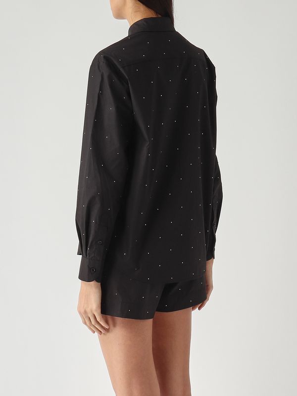 4. Camicia donna Meredith in cotone Nero MC2 Saint Barth mdh001