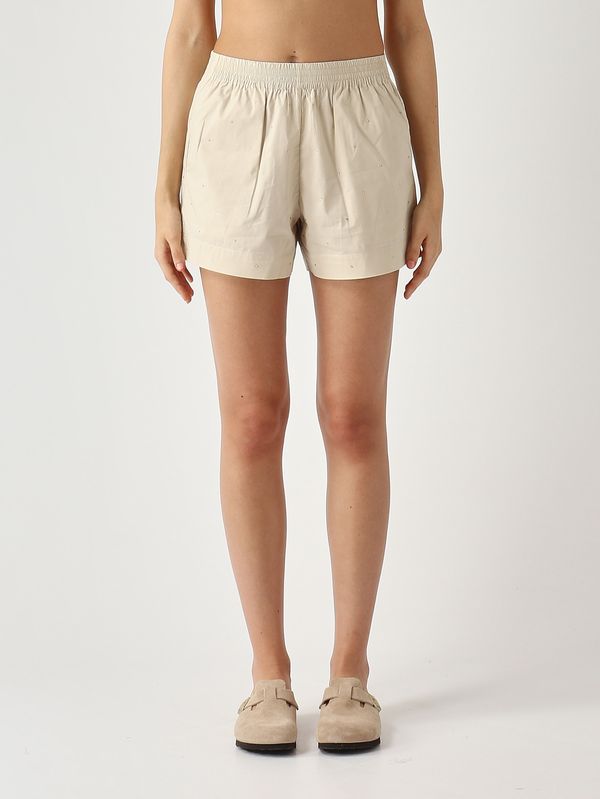 1. Shorts donna Meave in cotone Beige MC2 Saint Barth mea002