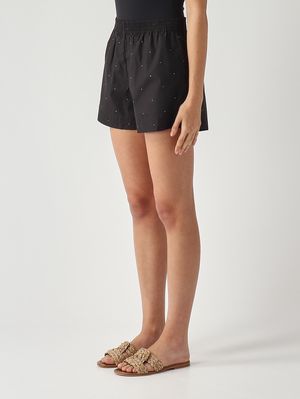 3. Shorts donna Meave in cotone Nero