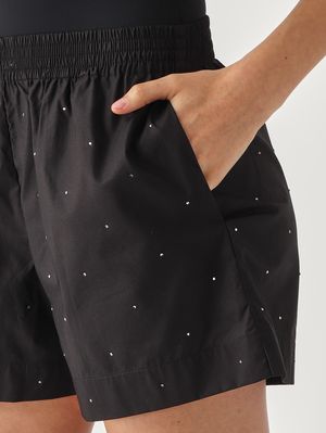 5. Shorts donna Meave in cotone Nero