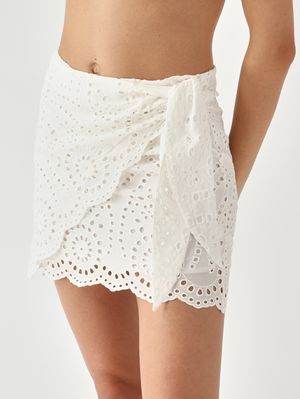 5. Nyra Damen-Culotte aus Baumwolle Weiß