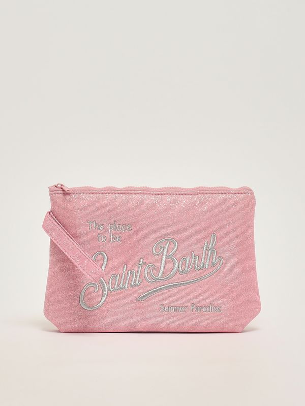 1. Pochette Aline L aus Scuba-Lurex Rosa MC2 Saint Barth ali0018