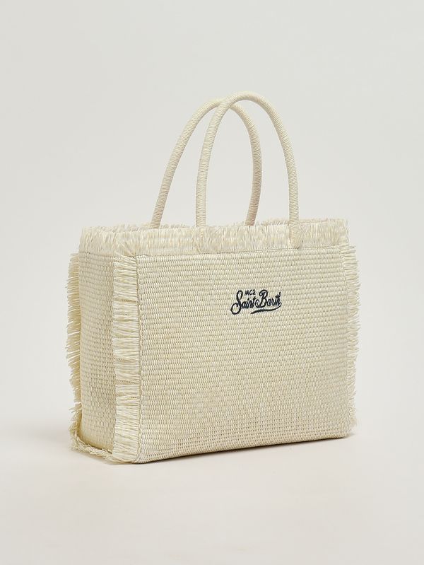 3. Bolso de mujer Vanity Straw de rafia Marfil MC2 Saint Barth vani021