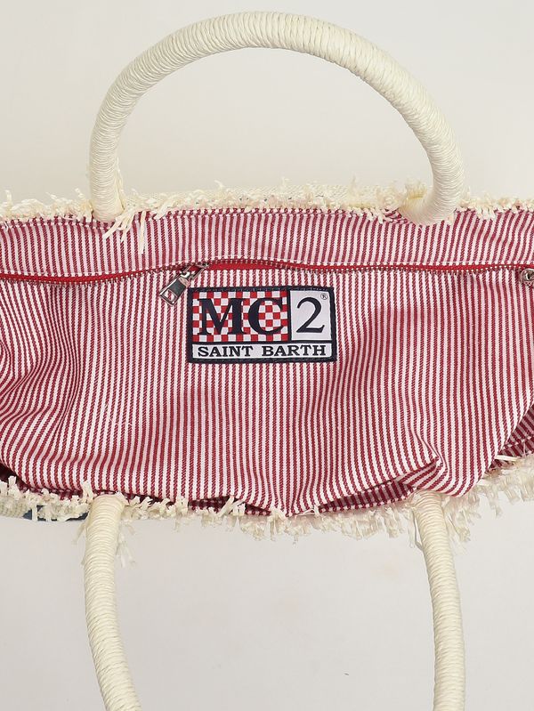 4. Bolso de mujer Vanity Straw de rafia Marfil MC2 Saint Barth vani021