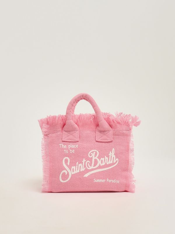 1. Vanity Mini Damentasche aus Leinen Leinen 21 Rosa MC2 Saint Barth vami008