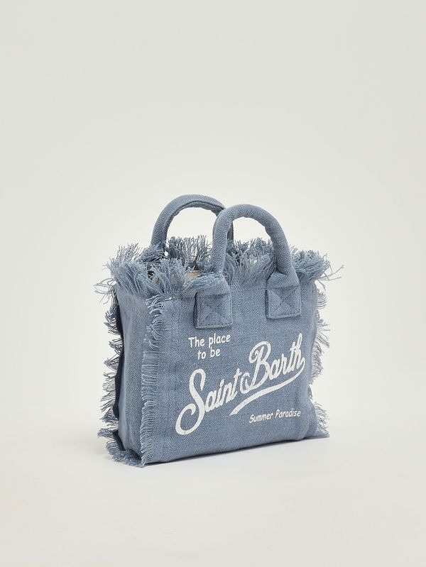 2. Vanity Mini Damentasche aus Leinen Leinen-Denim MC2 Saint Barth vami008