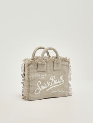 2. Women's Vanity Mini linen bag Linen 11 Beige
