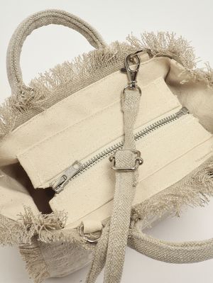 5. Women's Vanity Mini linen bag Linen 11 Beige