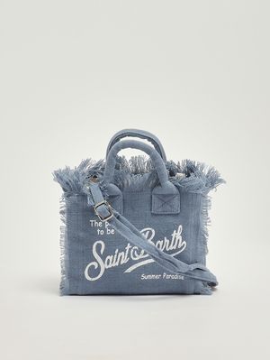 3. Women's Vanity Mini linen bag Linen Denim
