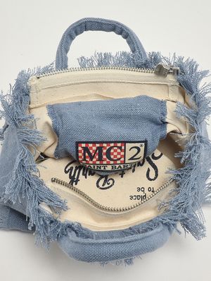 4. Women's Vanity Mini linen bag Linen Denim