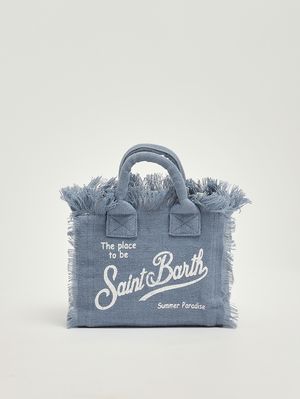 1. Women's Vanity Mini linen bag Linen Denim