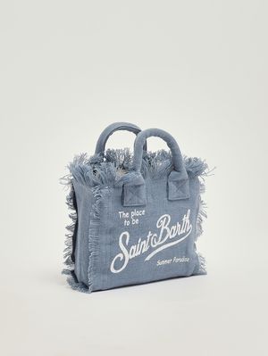 2. Women's Vanity Mini linen bag Linen Denim