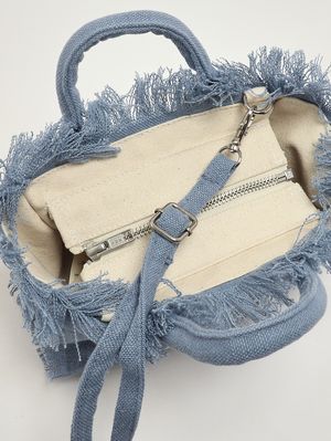 5. Women's Vanity Mini linen bag Linen Denim