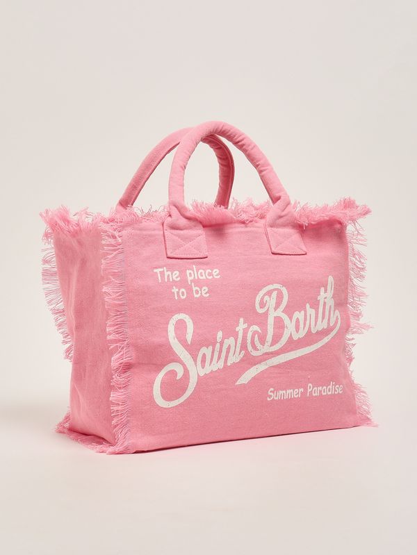 2. Vanity-Damentasche aus Leinen Rosa MC2 Saint Barth vani022