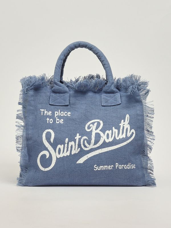 1. Vanity-Damentasche aus Leinen Denim MC2 Saint Barth vani022
