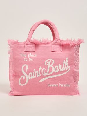 1. Vanity-Damentasche aus Leinen Rosa