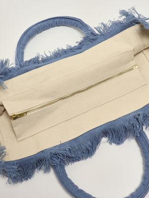 4. Vanity-Damentasche aus Leinen Denim