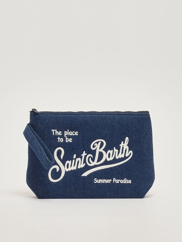 Aline L Pochette aus Denim Dunkler Denim MC2 Saint Barth