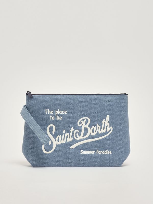 1. Pochette Aline L in denim Denim Chiaro MC2 Saint Barth ali0017