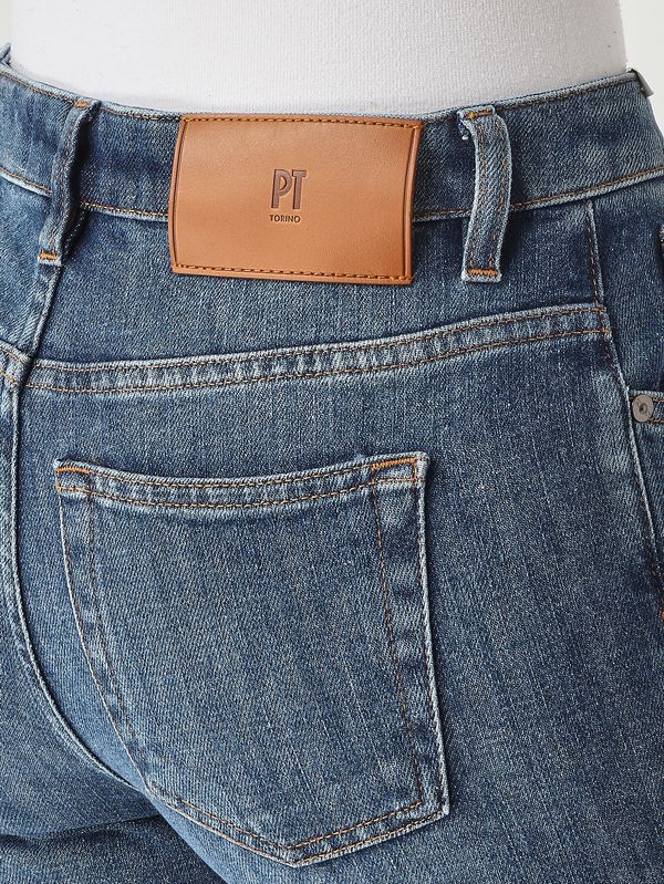 5. Jeans de mujer de algodón elástico Vaquero azul PT Torino c1vpkmz0tx1620
