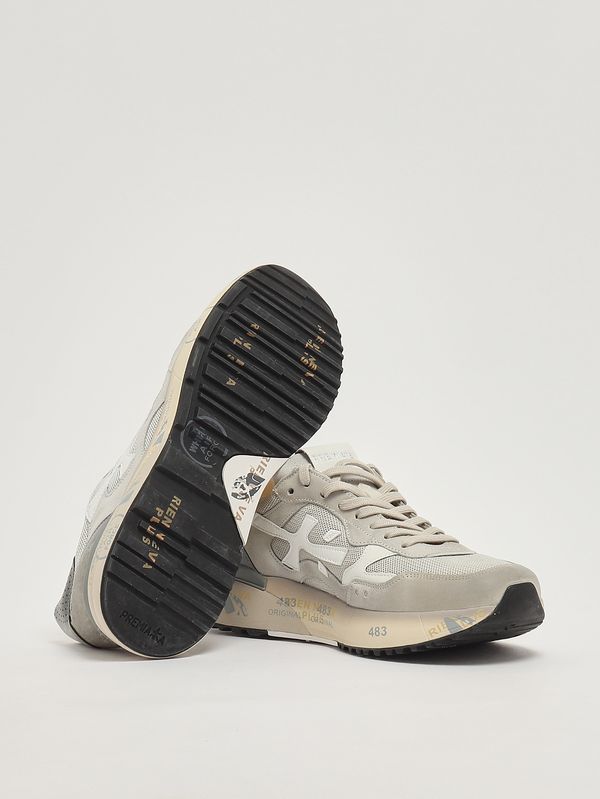 4. Herren-Sneaker Mick 8117 aus Leder und Funktionsgewebe Hellgrau Premiata mik08117