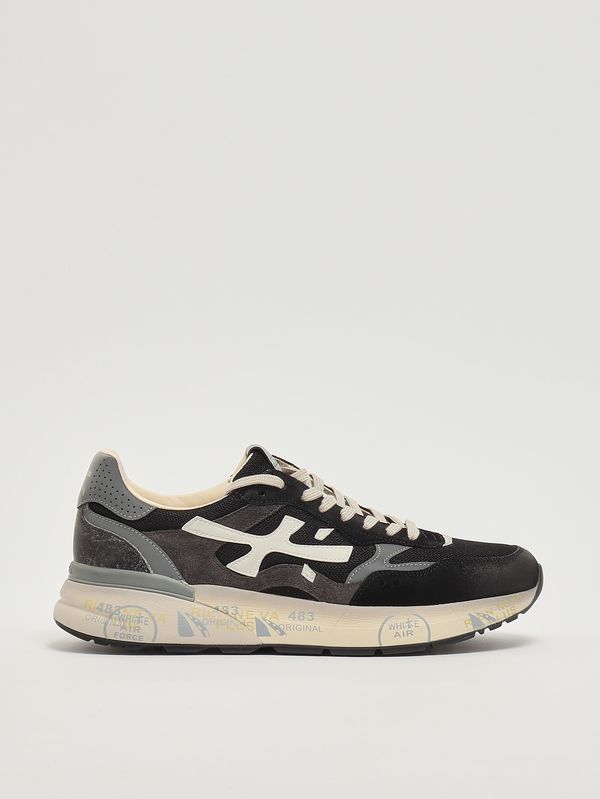 Herren-Sneaker Mick 0.1 8119 aus Leder und Mesh Schwarz Premiata