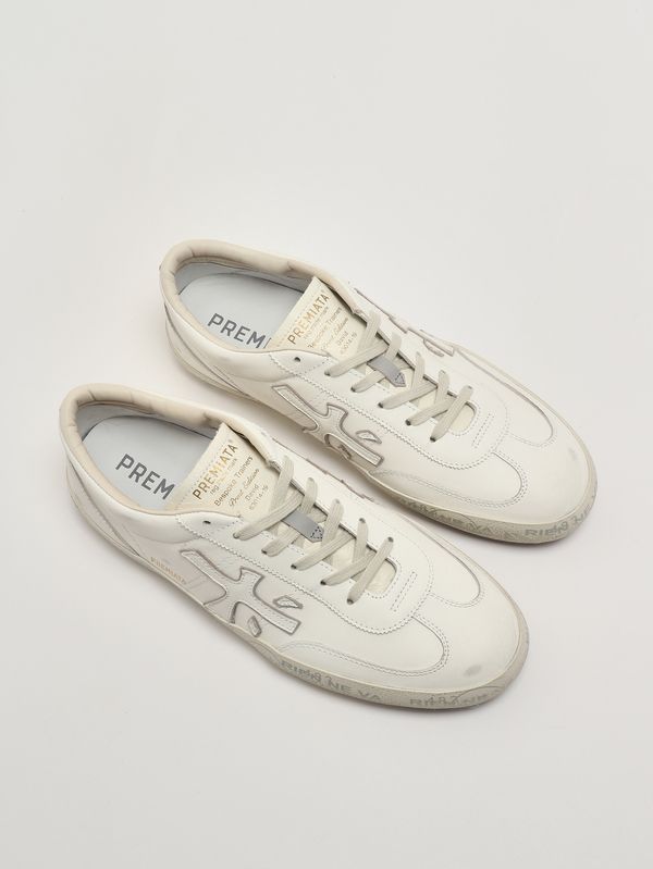 2. Herren-Sneaker David 8091 aus Leder Weiß Premiata dav08091