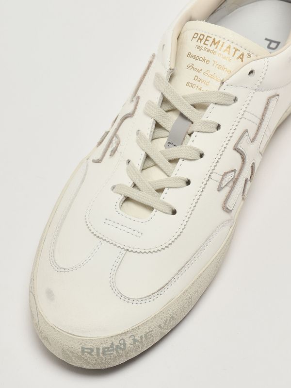 5. Herren-Sneaker David 8091 aus Leder Weiß Premiata dav08091